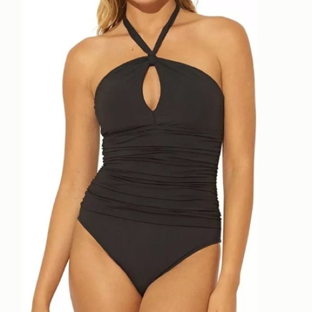 BLEU Rod Beattie Halter One Piece Swimsuit